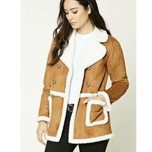 Faux Shearling-Lined Jacket